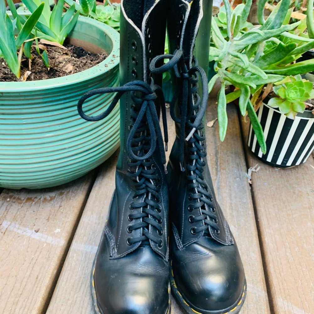 🖤❤️ SOLD!!! Vintage 90s steel toe 20 eyelet 1942 Dr. Martens - Picture 9 of 11